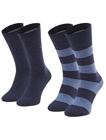 Chaussettes motif/style détail contrasté - tommy hilfiger