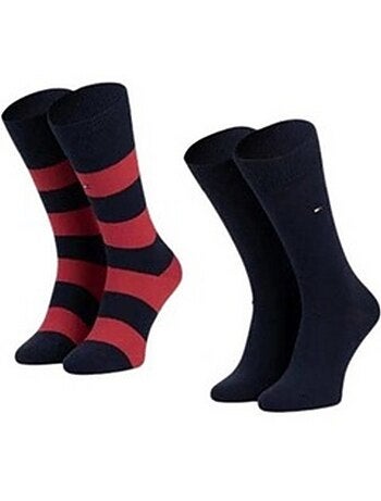 Chaussettes motif/style détail contrasté - tommy hilfiger