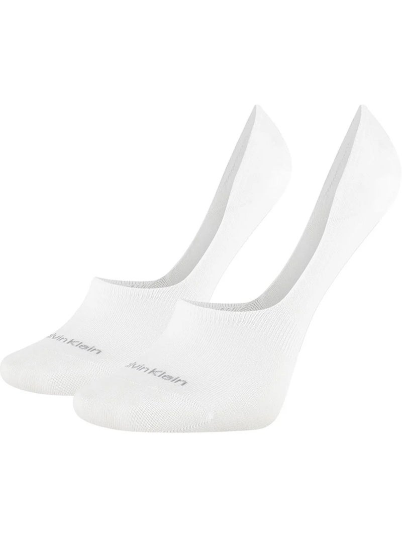 Chaussettes motif/style logo - calvin klein Blanc - Kiabi
