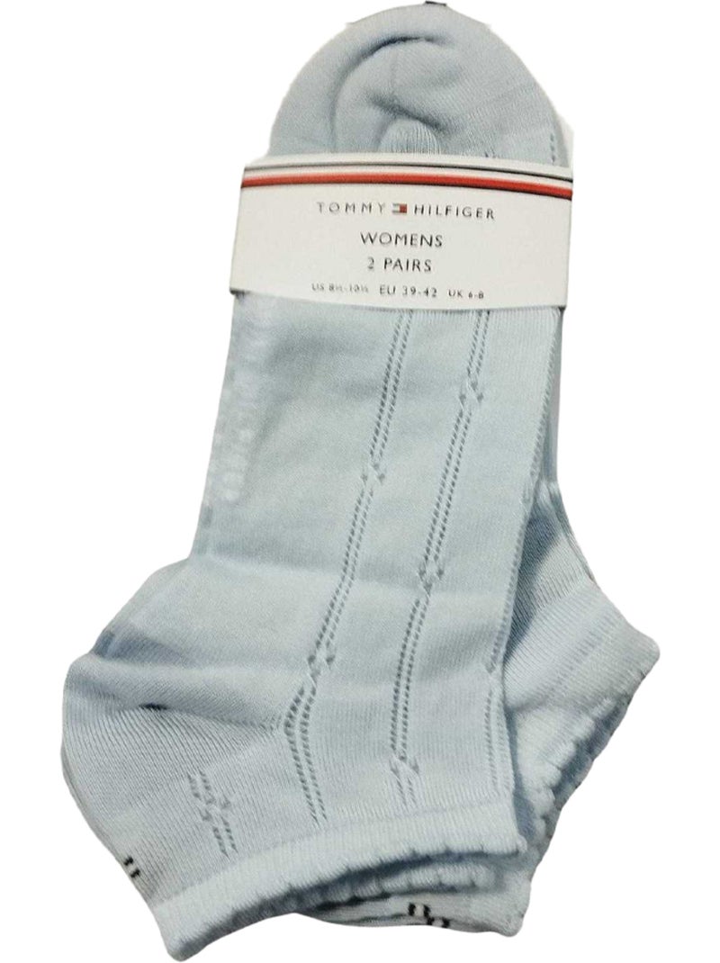 Chaussettes motif/style logo - tommy hilfiger Bleu - Kiabi