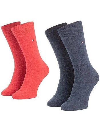 Chaussettes motif/style logo brodé - tommy hilfiger