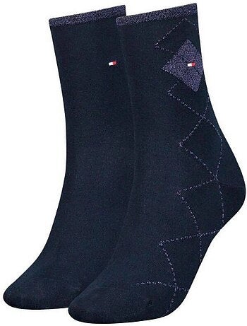 Chaussettes motif/style losange - tommy hilfiger