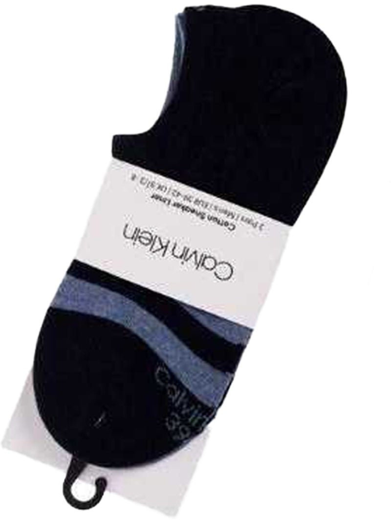 Chaussettes motif/style rayures contrastées - calvin klein Bleu marine - Kiabi
