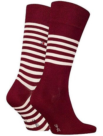 Chaussettes motif/style rayures contrastées - tommy hilfiger