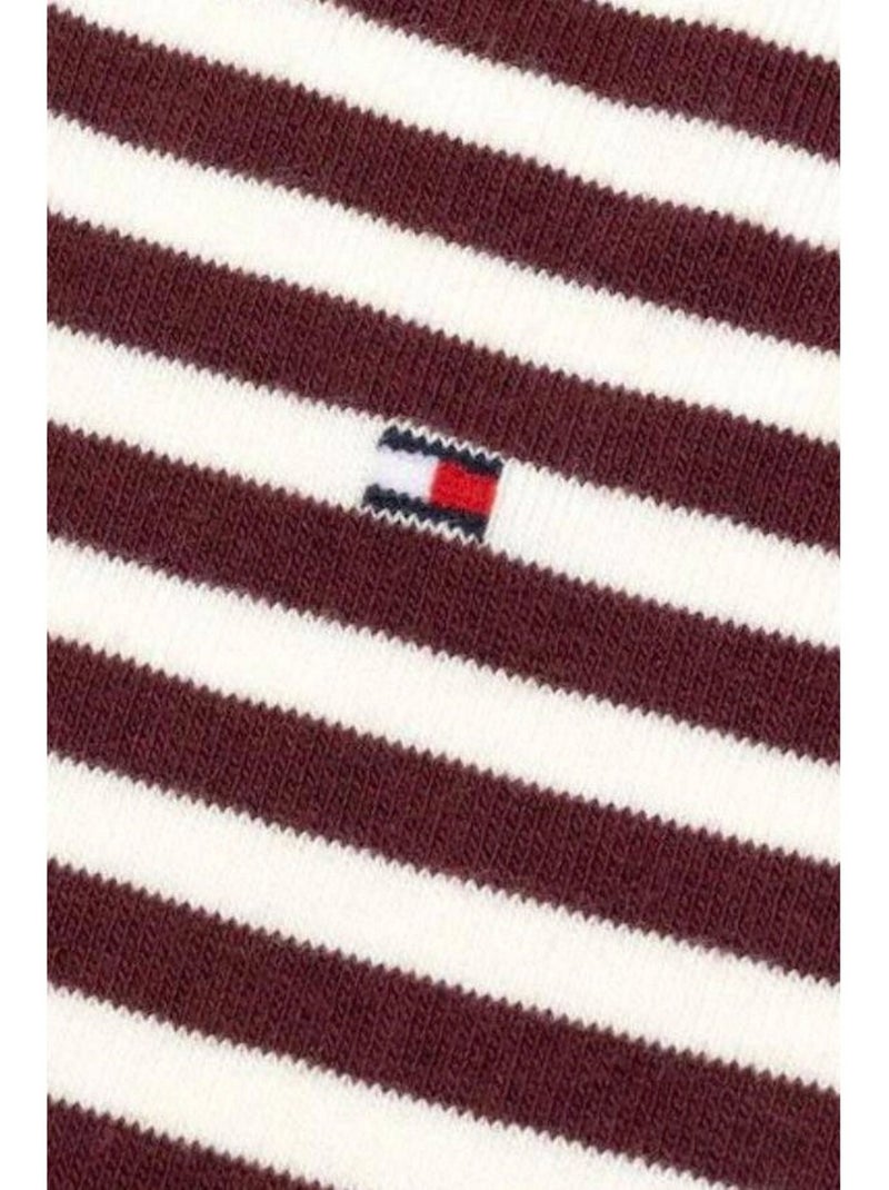 Chaussettes motif/style rayures contrastées - tommy hilfiger Bordeaux - Kiabi