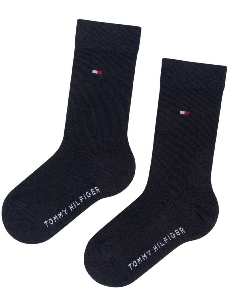 Chaussettes motif/style uni - tommy hilfiger Bleu marine - Kiabi