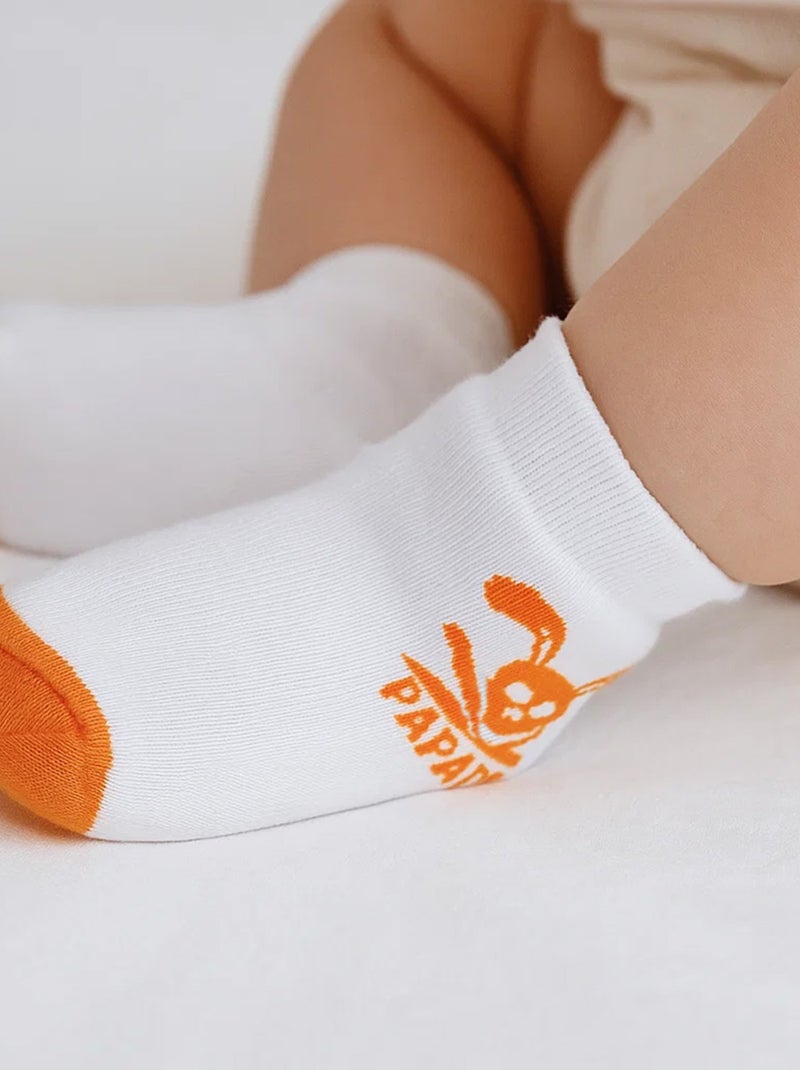 Chaussettes Naissance En Coton Bio Blanc - Kiabi