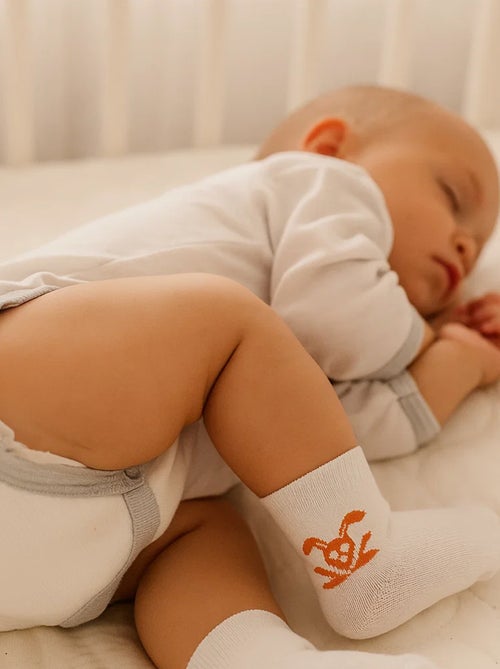 Chaussettes Naissance En Coton Bio - Kiabi