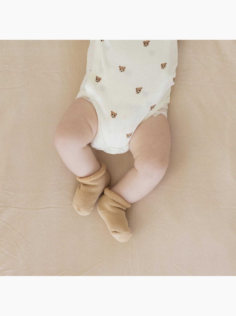Chaussettes naissance Marron - Kiabi