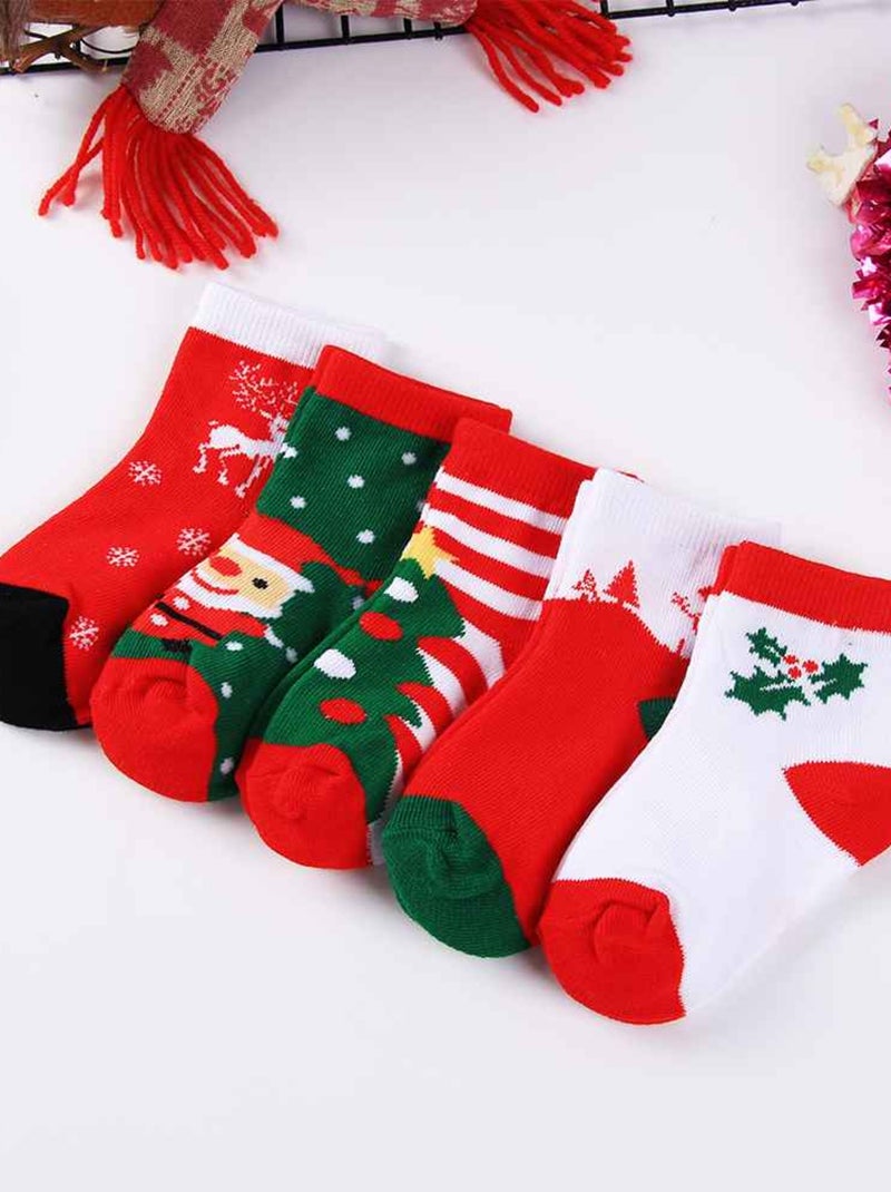 Chaussettes Noël Enfant (Lot x5) | Titeschaussettes Multicolore - Kiabi
