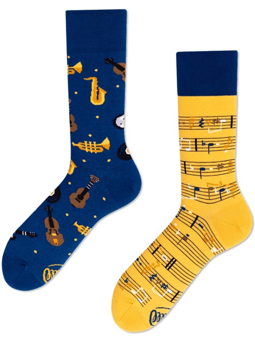 Chaussettes Notes de Musique - Kiabi