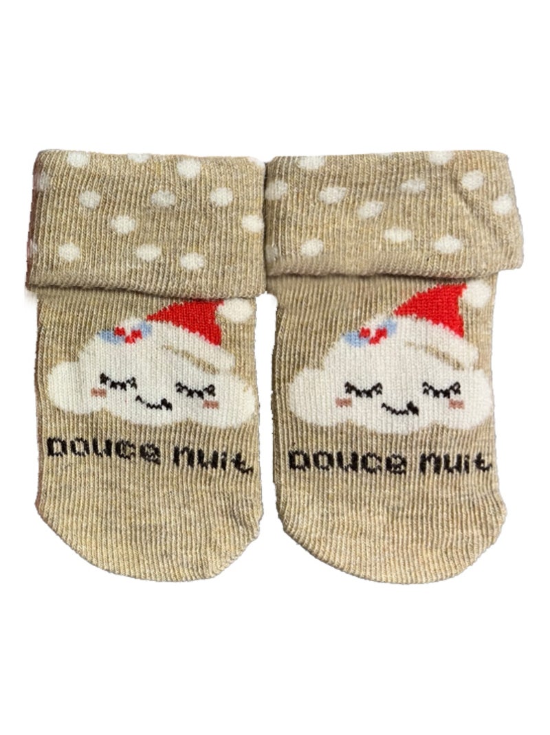 Chaussettes Nuage & Maison x2 Les Chatounets Blanc Rouge - Kiabi