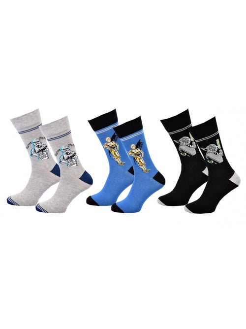 Chaussettes Pack Cadeaux Homme LICENCE - Pack de 3 - Kiabi Chaussettes Pack Cadeaux Homme LICENCE - Pack de 3 - Kiabi
