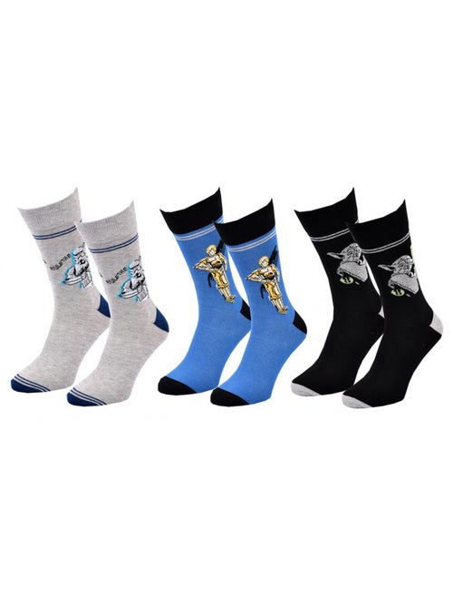 Chaussettes Pack Cadeaux Homme LICENCE - Pack de 3 - Kiabi Chaussettes Pack Cadeaux Homme LICENCE - Pack de 3 - Kiabi