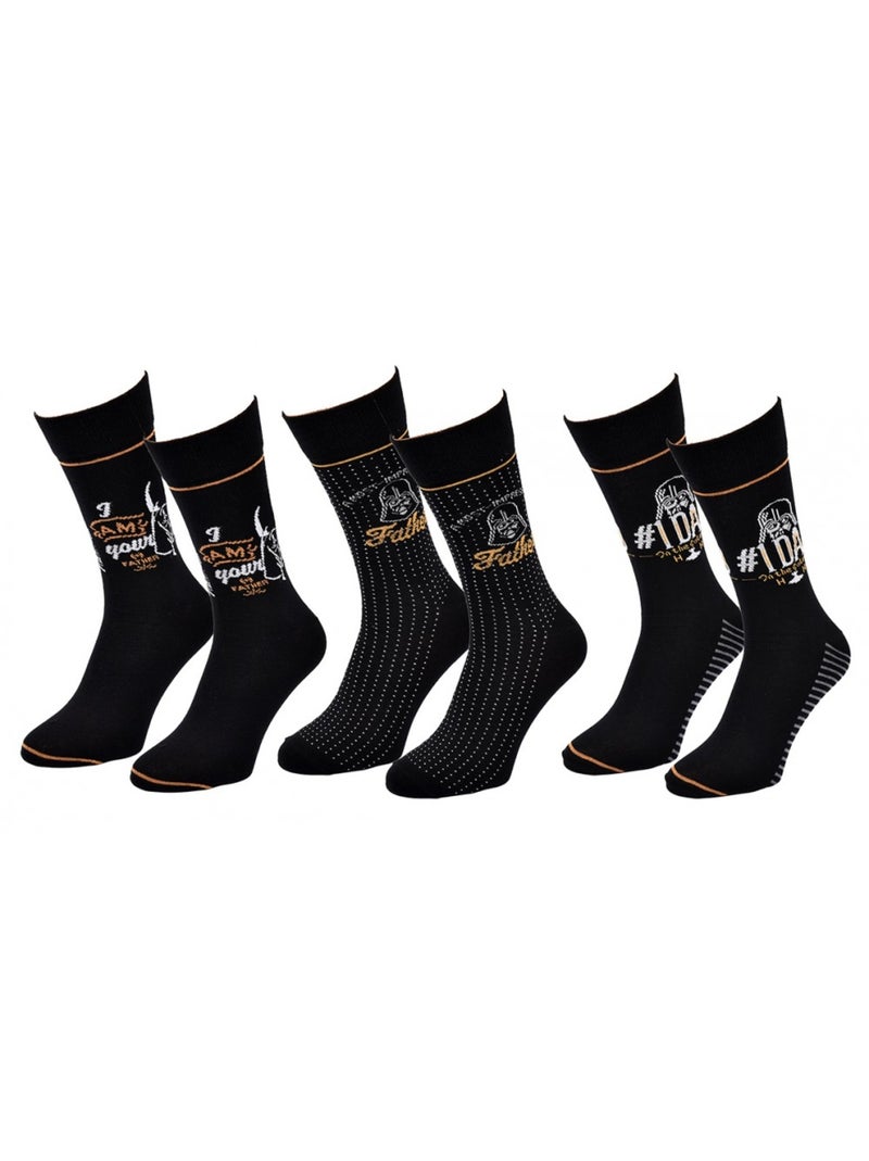 Chaussettes Pack Cadeaux Homme LICENCE - Pack de 3 Noir Multicolore - Kiabi