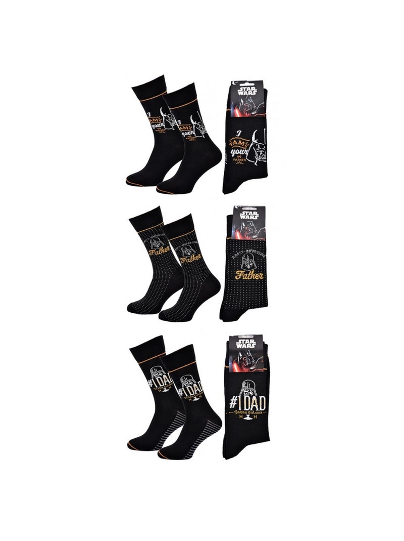 Chaussettes Pack Cadeaux Homme LICENCE - Pack de 3 Noir Multicolore - Kiabi
