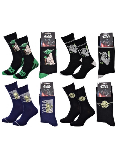 Chaussettes Pack Cadeaux Homme LICENCE - Pack de 4 - Kiabi Chaussettes Pack Cadeaux Homme LICENCE - Pack de 4 - Kiabi