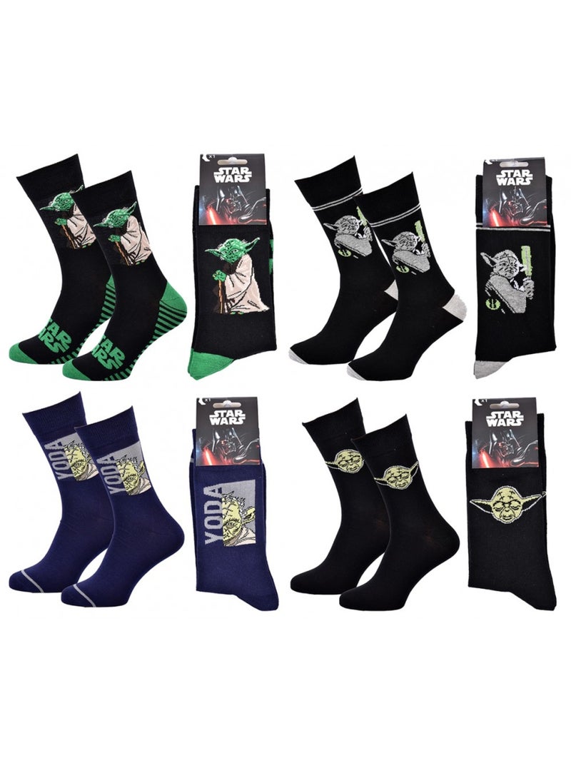 Chaussettes Pack Cadeaux Homme LICENCE - Pack de 4 Noir Multicolore Noir - Kiabi