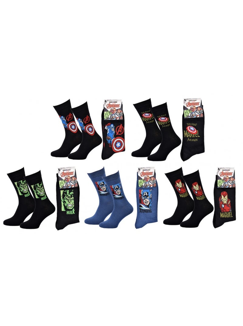 Chaussettes Pack Cadeaux Homme LICENCE - Pack de 5 Noir Multicolore Gris - Kiabi
