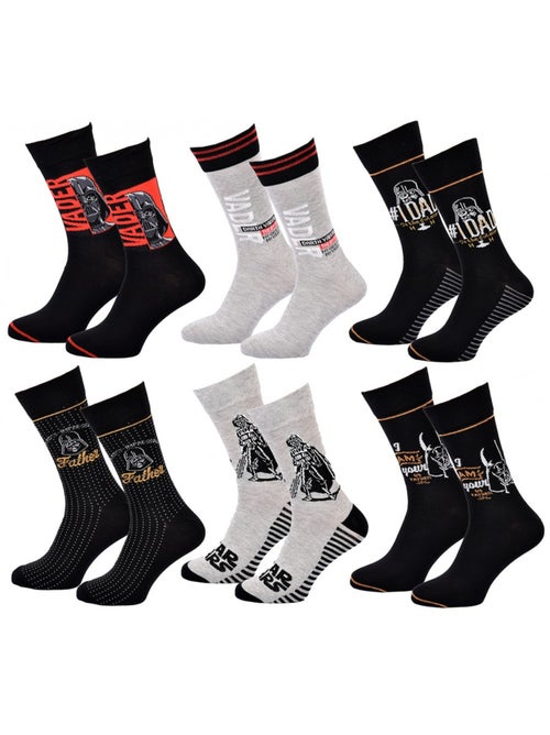 Chaussettes Pack Cadeaux Homme LICENCE - Pack de 6 - Kiabi Chaussettes Pack Cadeaux Homme LICENCE - Pack de 6 - Kiabi