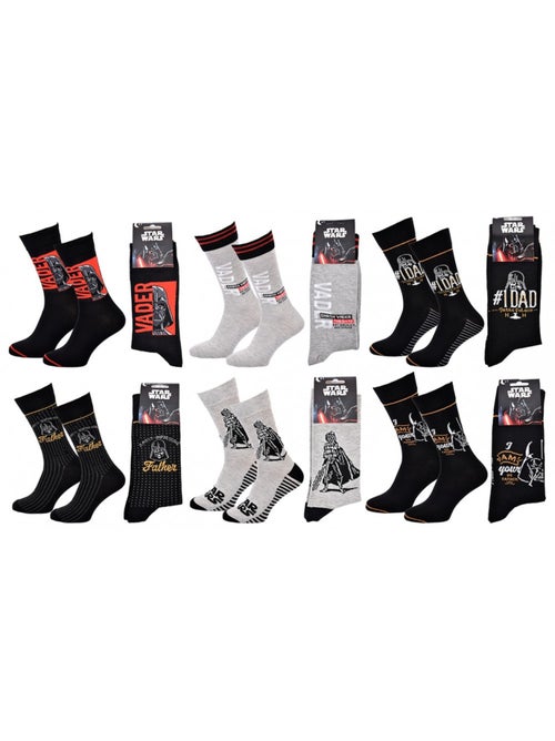 Chaussettes Pack Cadeaux Homme LICENCE - Pack de 6 - Kiabi Chaussettes Pack Cadeaux Homme LICENCE - Pack de 6 - Kiabi