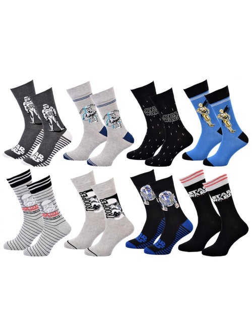 Chaussettes Pack Cadeaux Homme LICENCE - Pack de 8 - Kiabi