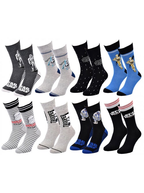 Chaussettes Pack Cadeaux Homme LICENCE - Pack de 8 - Kiabi