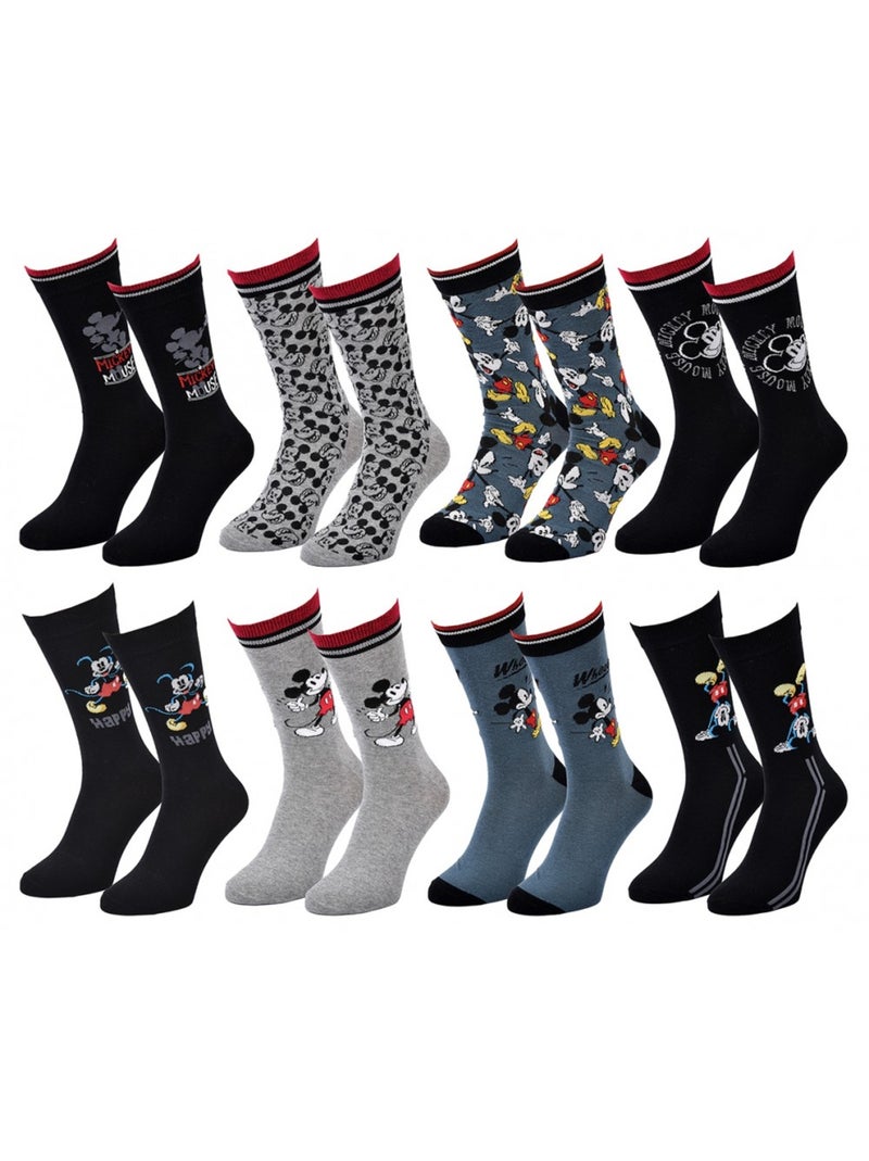 Chaussettes Pack Cadeaux Homme LICENCE - Pack de 8 Noir Multicolore Gris - Kiabi