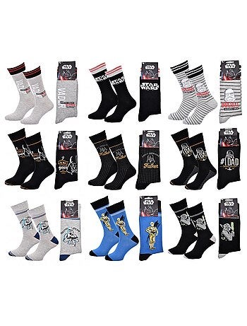 Chaussettes Pack Cadeaux Homme LICENCE - Pack de 9