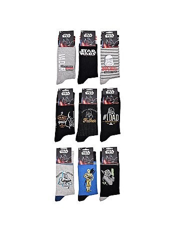 Chaussettes Pack Cadeaux Homme LICENCE - Pack de 9