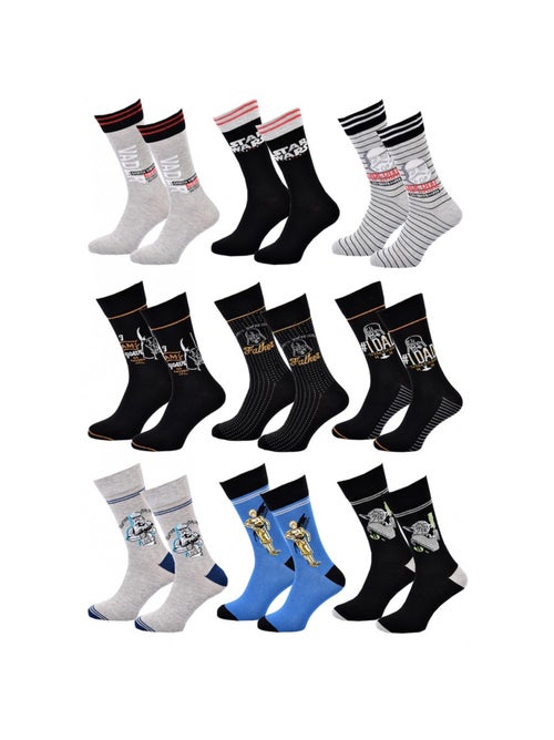 Chaussettes Pack Cadeaux Homme LICENCE - Pack de 9 - Kiabi