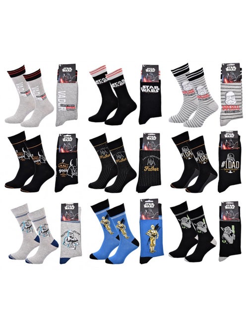 Chaussettes Pack Cadeaux Homme LICENCE - Pack de 9 - Kiabi