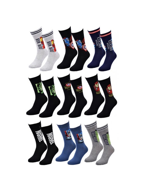 Chaussettes Pack Cadeaux Homme LICENCE - Pack de 9 - Kiabi