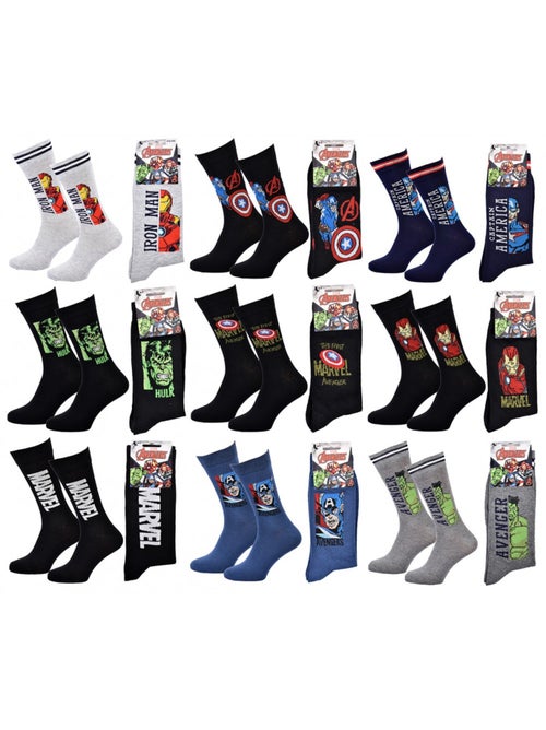 Chaussettes Pack Cadeaux Homme LICENCE - Pack de 9 - Kiabi