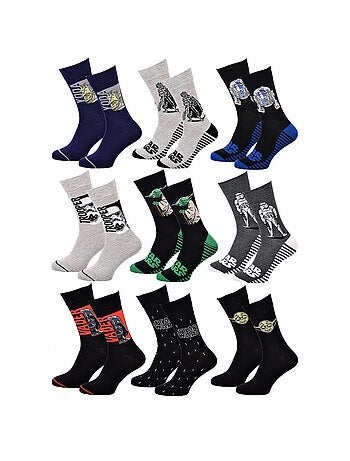 Chaussettes Pack Cadeaux Homme LICENCE - Pack de 9