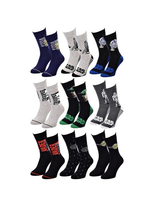 Chaussettes Pack Cadeaux Homme LICENCE - Pack de 9 - Kiabi