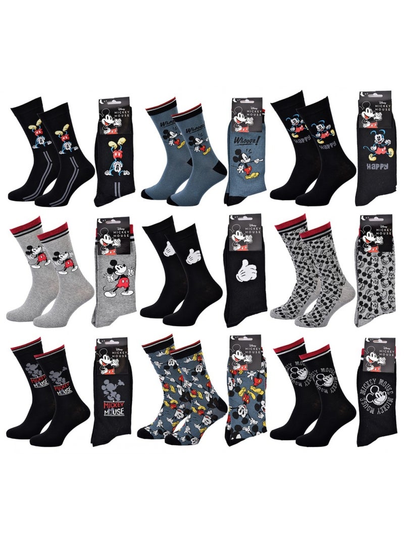 Chaussettes Pack Cadeaux Homme LICENCE - Pack de 9 Noir Multicolore Gris - Kiabi