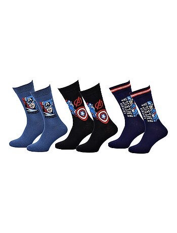 Chaussettes Pack Cadeaux Homme MARVEL AVENGERS - Pack de 3
