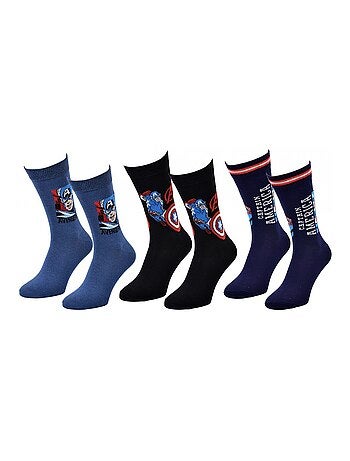 Chaussettes Pack Cadeaux Homme MARVEL AVENGERS - Pack de 3