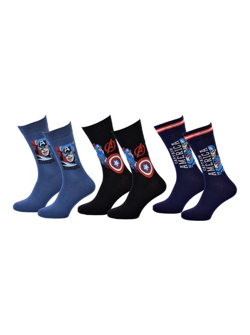 Chaussettes Pack Cadeaux Homme MARVEL AVENGERS - Pack de 3 - Kiabi