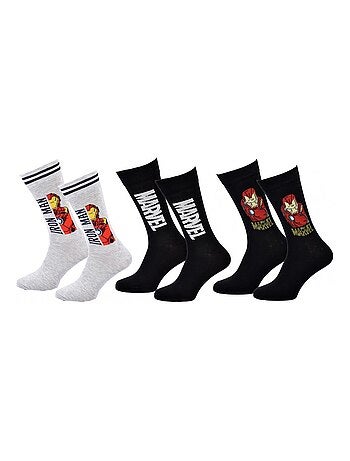 Chaussettes Pack Cadeaux Homme MARVEL AVENGERS - Pack de 3