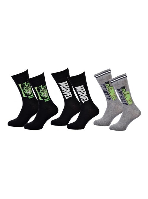 Chaussettes Pack Cadeaux Homme MARVEL AVENGERS - Pack de 3 - Kiabi