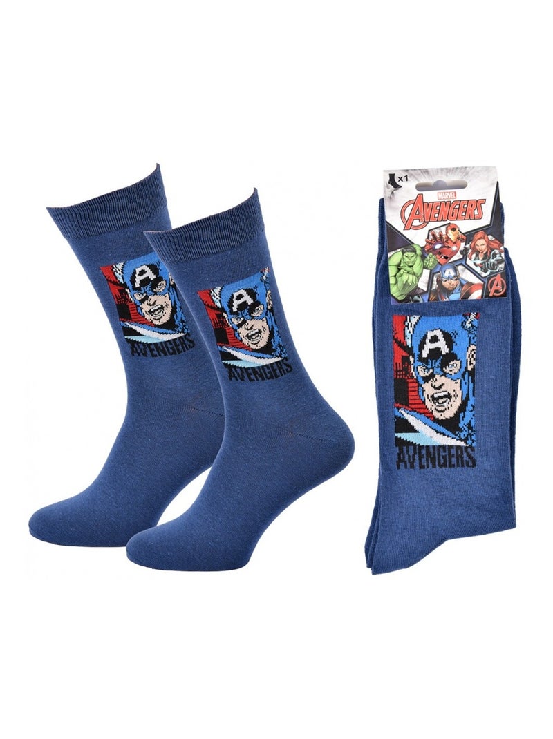 Chaussettes Pack Cadeaux Homme MARVEL AVENGERS Bleu clair - Kiabi