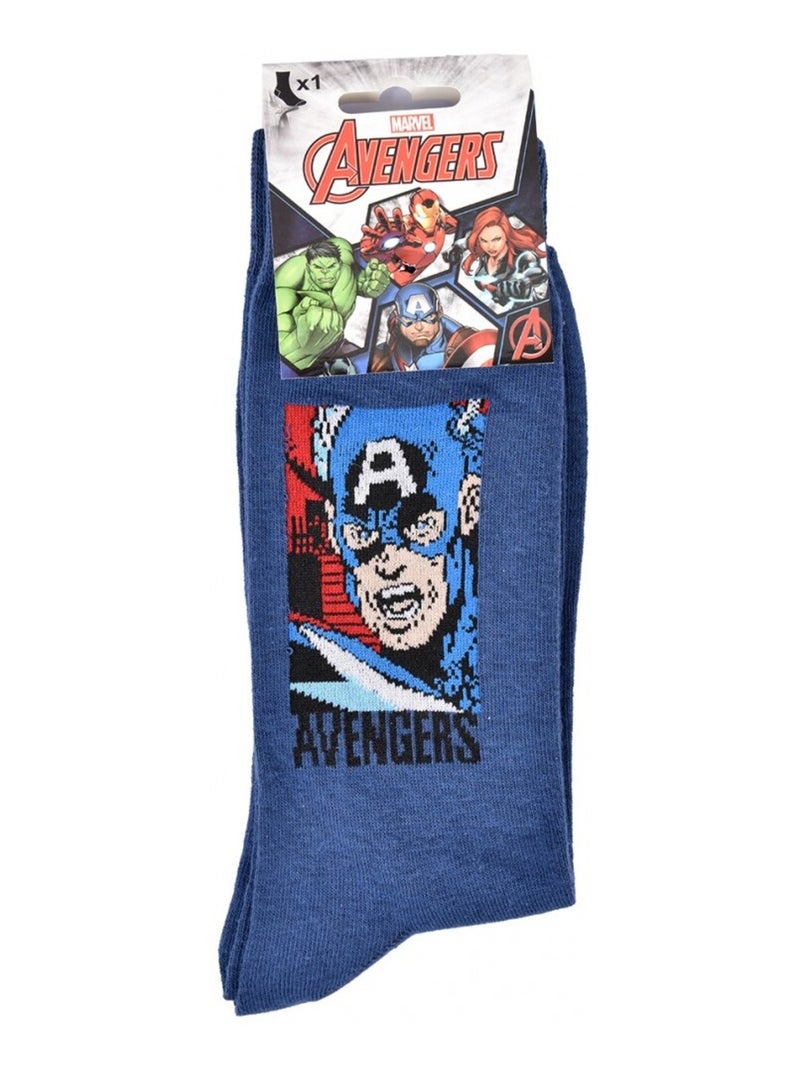 Chaussettes Pack Cadeaux Homme MARVEL AVENGERS Bleu clair - Kiabi