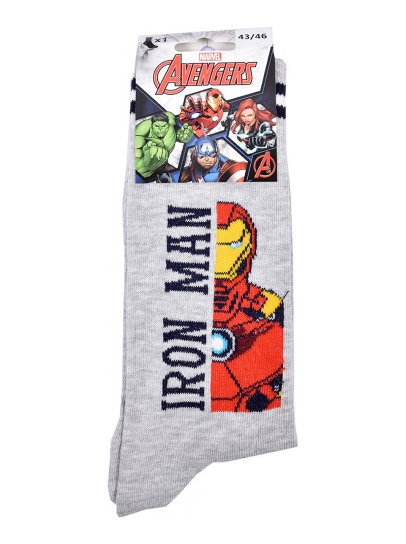Chaussettes Pack Cadeaux Homme MARVEL AVENGERS Gris - Kiabi