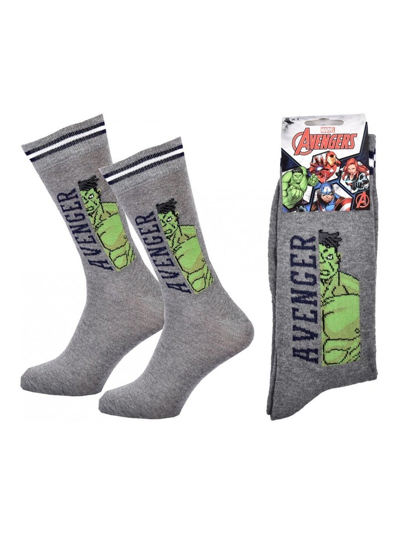 Chaussettes Pack Cadeaux Homme MARVEL AVENGERS Gris Vert clair Noir - Kiabi
