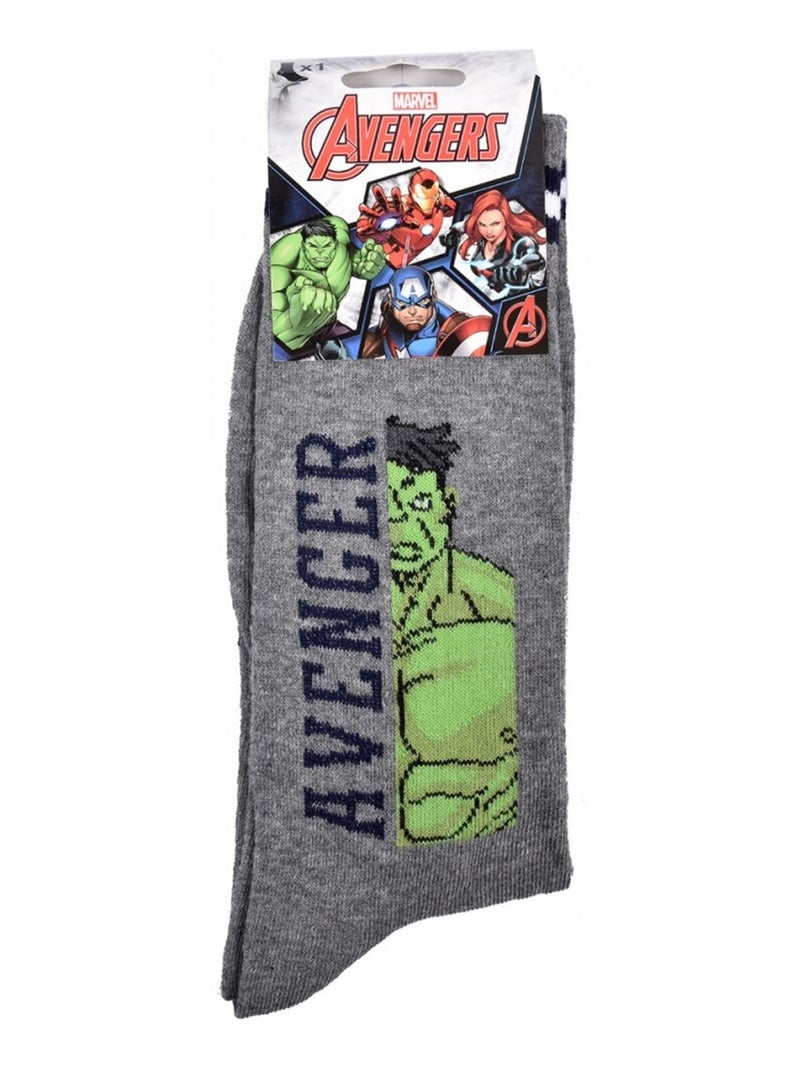 Chaussettes Pack Cadeaux Homme MARVEL AVENGERS Gris Vert clair Noir - Kiabi