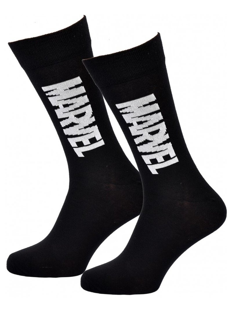 Chaussettes Pack Cadeaux Homme MARVEL AVENGERS Noir Blanc - Kiabi