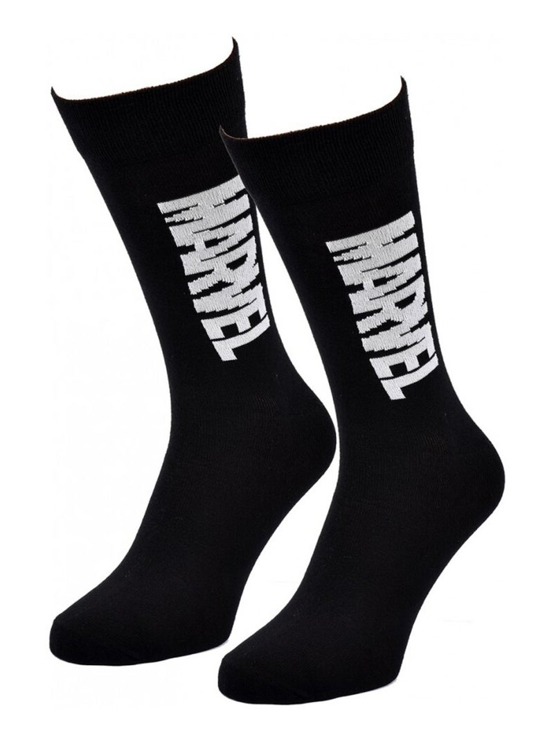 Chaussettes Pack Cadeaux Homme MARVEL AVENGERS Noir Blanc - Kiabi