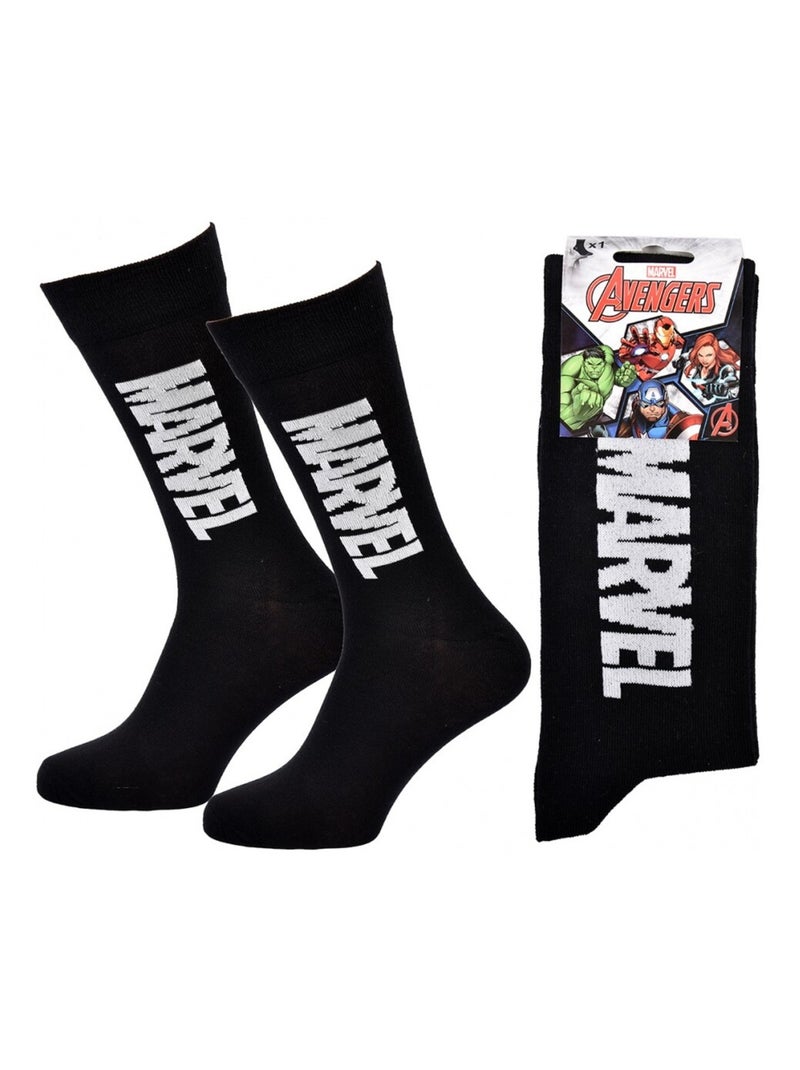 Chaussettes Pack Cadeaux Homme MARVEL AVENGERS Noir Blanc - Kiabi